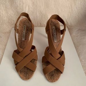 Manolo Blahnik Tan Sandals - size 38